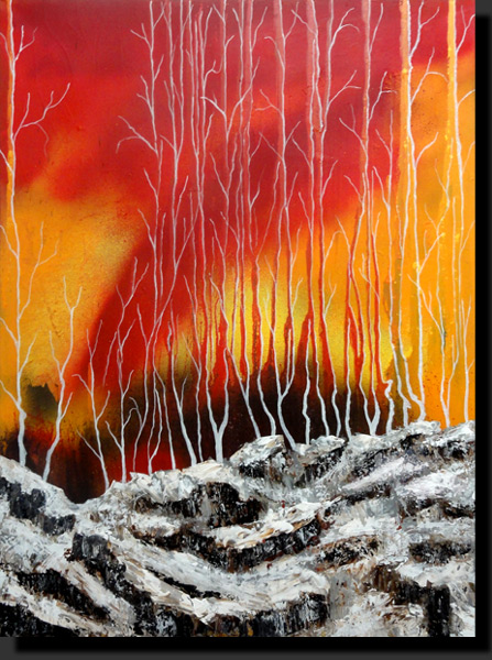 toile acrylique abstrait contemporain moderne désolation adda33 lefort dominique
